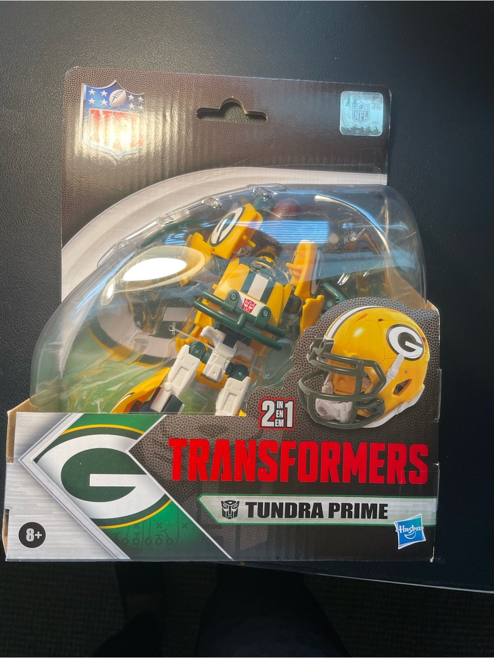 Transformers NFL GREEN BAY Packers Action Figure Helmet By Hasbro